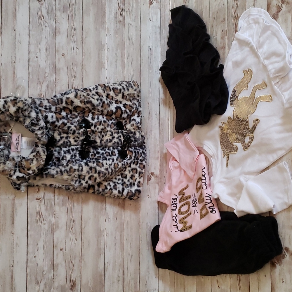 Gold and Black Bundle of 5 Girls 18 Months